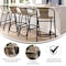 Flash Furniture Lila  Commercial Grade Medium Brown Rattan Indoor-Outdoor Restaurant Barstool, PK4 4-SDA-AD632032R-DK-BN-GG - alternate 7